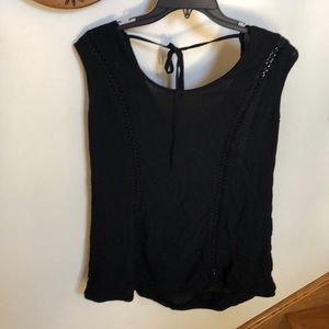 Linen top BLACK